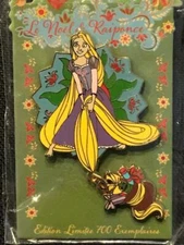 Disney Pin - DLP - PTE - The Christmas of Rapunzel Pascal Presents Paris LE 700