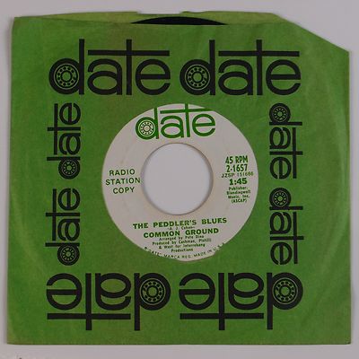 COMMON GROUND: Peddler s Blues USA Date PROMO  69 Rock Pop HEAR IT
