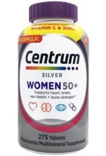 Centrum Silver MultiVitamin Complete Vitamin 275 Tabs Women Over50+ FAST SHIP