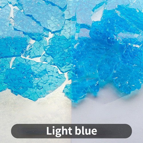 100g Coloré Irrégulière Verre Fragment Mosaïque Tuiles pour DIY Arts Craft Décor - Afbeelding 17 van 28
