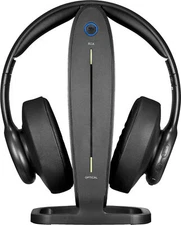 Insignia RF Digital Wireless Over-The-Ear Headphones Black NS-HAWHP2