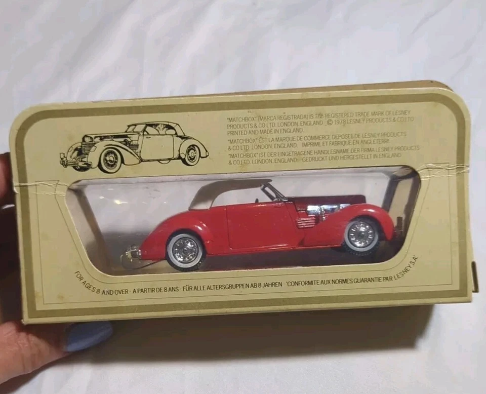 Vintage Matchbox Diecast Modelos de Antaño Y18 1937 Cable 812 Nuevo Foto 3 de 4