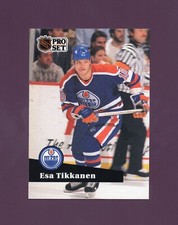 1991 Pro Set Esa Tikkanen #71 French Set - Edmonton Oilers