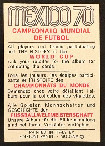 PANINI WORLD CUP 1970 CZERWONY/CZARNY - WYBIERZ SWOJE KARTY - Zdjęcie 226 z 348