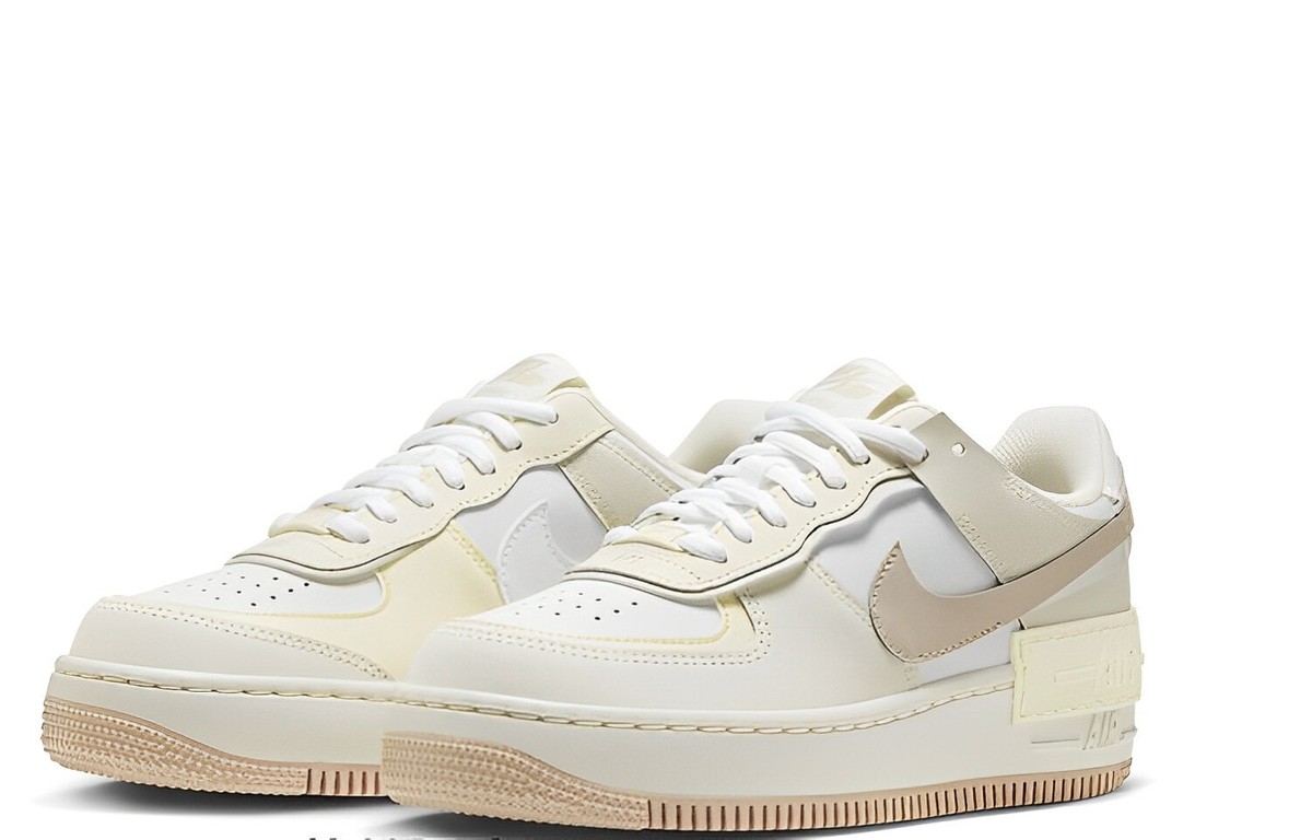 Nike Air Force 1 Shadow Low White Fossil Stone W - FN3444