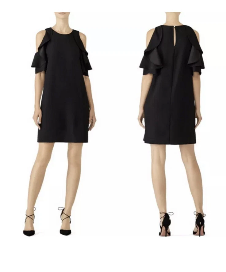 NWT Kate Spade Cold Shoulder Crepe Dress M 358 eBay