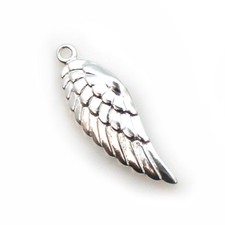 Sterling Silver Wing Charm 25mm - 1 Piece