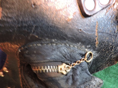 Vintage Harley Davidson Studded Leather Kidney Belt w/Hardware & Engraved Eagle - Picture 10 of 15
