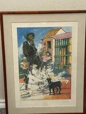 Mixed Media Art Painting Signed Rincon 02 Framed Matted 68/100