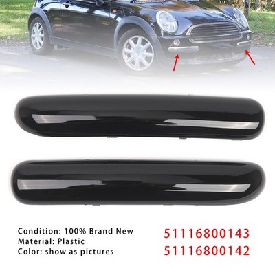 Pair Front Bumper Trim Set Für Mini One Cooper R50/R52/R53 01-2004 Glossy Black