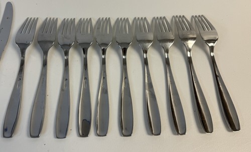 Oneida Bristol EVERDALE 49 Pc Satin Stainless Flatware Set Lot - Excellent! - Picture 9 of 15