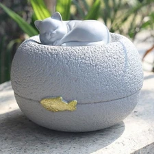 Cat Memorial Urn Premium Cremation Box Practical Sturdy Angel Cat Memorial