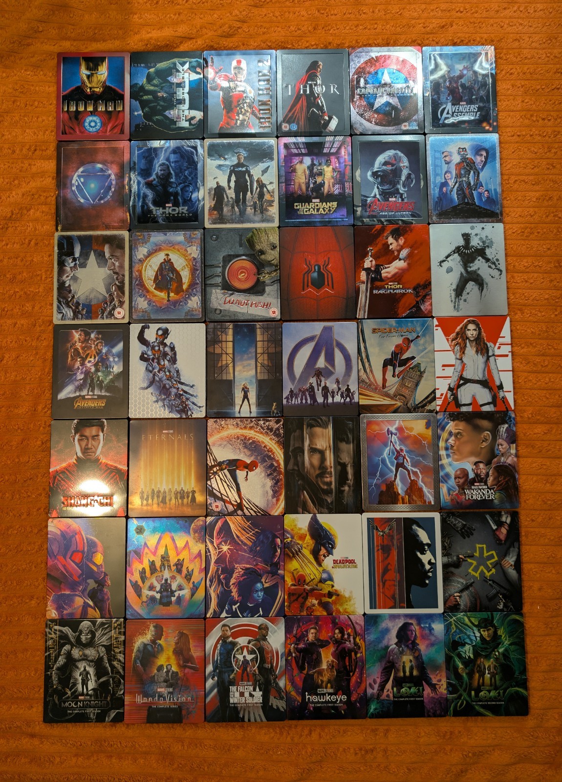 Complete MCU Marvel Steelbook Collection - Mixed 4K UHD, 3D, and Blu Ray