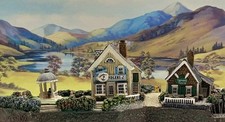 Z Gauge Scale Coastal Harbour Model Village Railway Locomotive Train Diorama