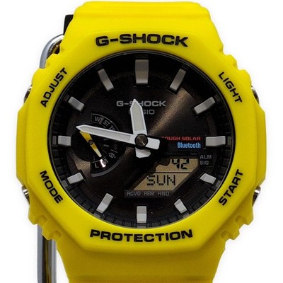 G-SHOCK GA-B2100C-9A Tough Solar Bluetooth Octagon CasiOak Reissue Yellow From J