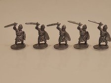 Vintage Metal Miniatures by Ral Partha Minifigs lot of 5 Warriors