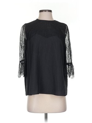 Hallhuber Women Black 3/4 Sleeve Top 6 uk