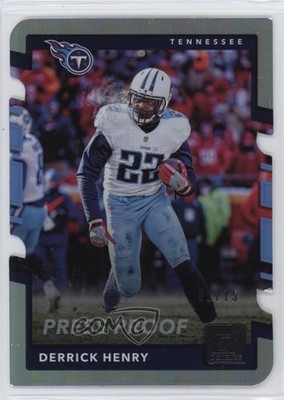 2017 Panini Donruss Press Proof Silver Die-Cut 61/75 Derrick Henry #231 lz7