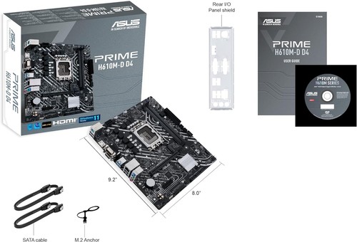 1700 ASUS PRIME H610M-D DDR4, (ASUCMPH610MD0) H610 PRIME H610M-D D4 - Bild 4 von 9