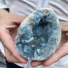 1.5lb Natural Blue Celestite Geode QuartzCrystal Mineral Specimen Healing