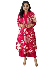 GoSriKi Women's Rayon Viscose Straight Printed Kurta with Palazzo
