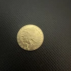 Indian Head US Gold  plated Coin Pre-1933  American Eagle Quarter 1915