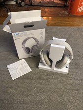LOGITECH ZONE VIBE 100 WIRELESS OVER EAR HEADPHONES BLUETOOTH WORKING USED WHITE