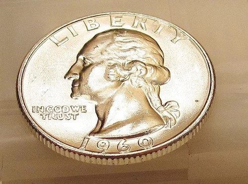 1960 D Gem BU Quarter 90%  Bright Luster  #1227 ~ 13