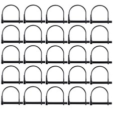 48 Pcs Heavy Duty Safety Coupler Shaft Locking Pin 1/4" Hitch Pto Pin Round L...