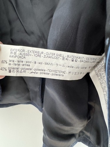 ZARA Boys 10 Blue Extra Fine Wool Blend Blazer Jacket Lined Tailored Fit - Picture 8 of 8