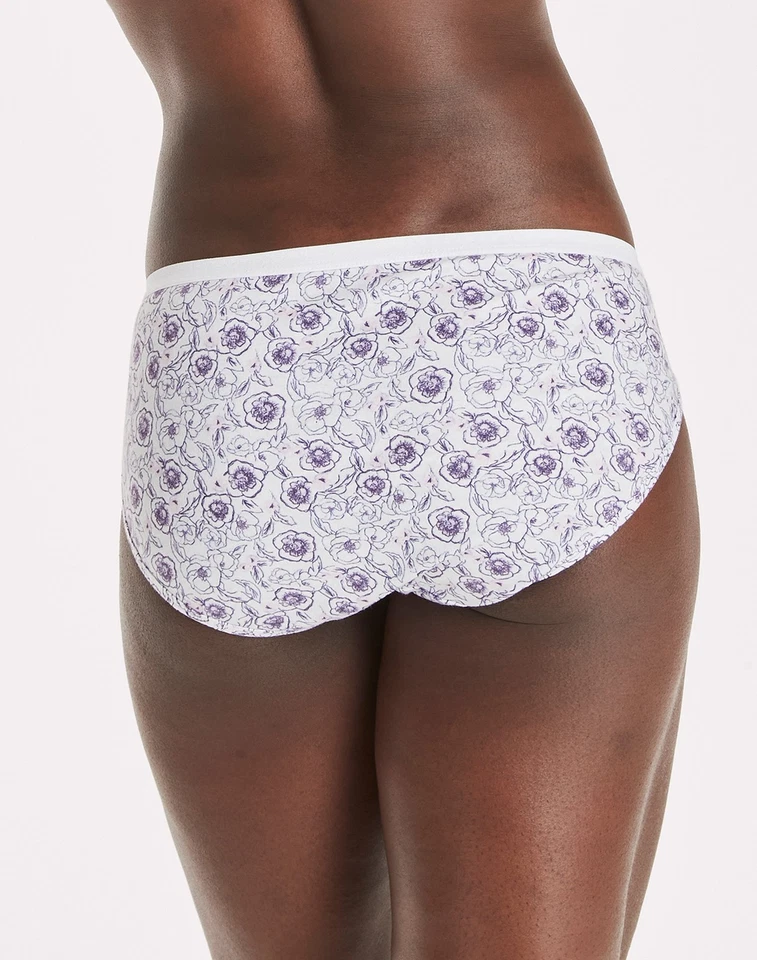 Hanes Ultimate Bikini 6-Pack Breathable Cotton Women Underwear Cool Comfort 5-10 - Image 3 of 4