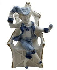 Antique Gräfenthal Porcelain Figurine G DEP Victorian German Rococo Bone China 