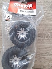 Traxxas 6873 BFGoodrich Tires  Chrome Satin Beadlock Style Wheels SLASH TRA1d4