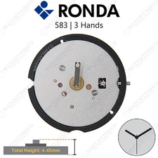 Genuine Ronda 583 Watch Movement Swiss Parts 3 Hands
