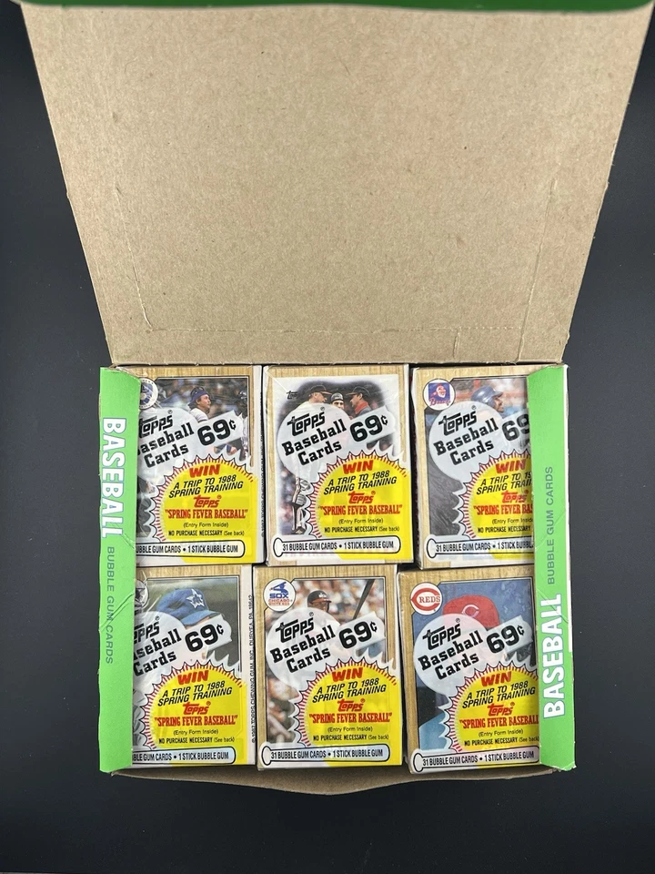 1987 Topps Baseball Cello Box • 24 Sealed Cello Packs • 31 Cards per pack - Image 2 of 4