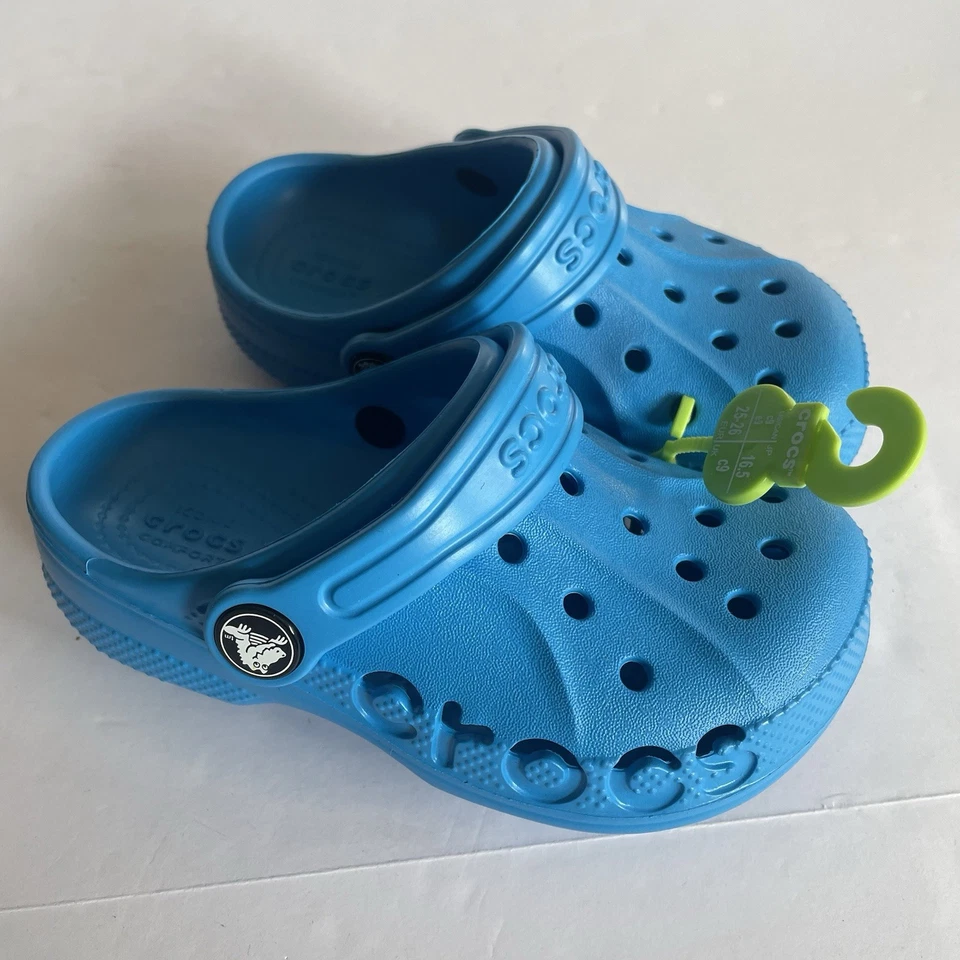 Zuecos Crocs Baya para niños pequeños azules/9C Foto 2 de 4