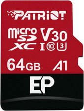 Patriot 64GB Micro SD V30 A1 Memory Card