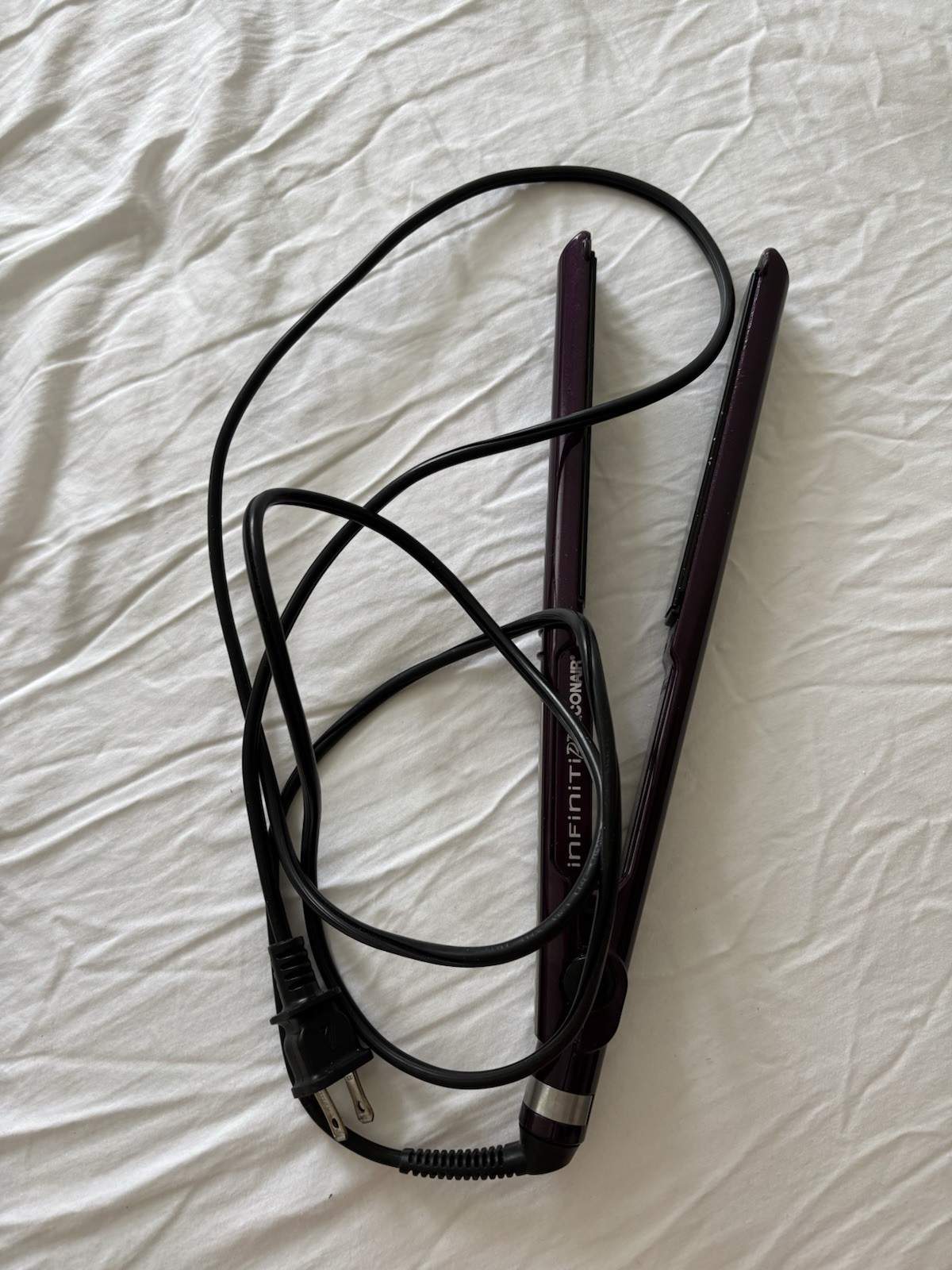 Tourmaline Ceramic Adjustable Heat Purple 1 In