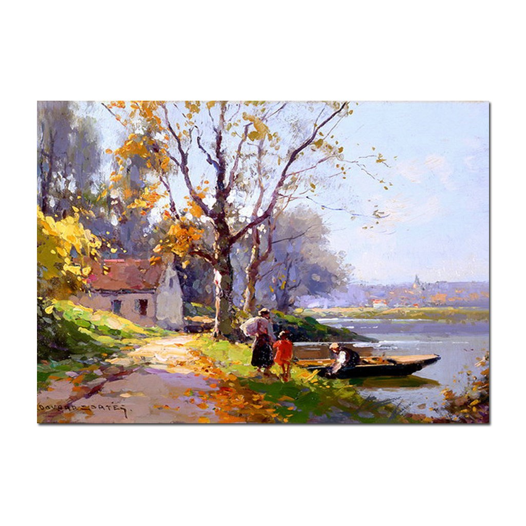 Hand Painted Oil painting Edouard Leon Cortes Classical Landscape