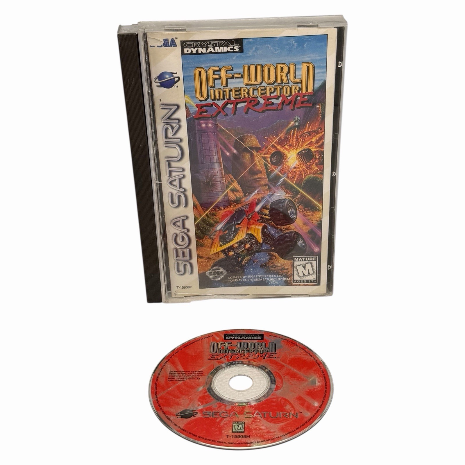 Off-World Interceptor Extreme (Sega Saturn, 1995) Complete w/ Manual + Reg Card