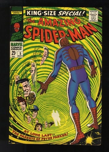 Amazing Spider-Man Annual #5 FN+ 6.5 1st Appearance Peter's Parents! Marvel 1968