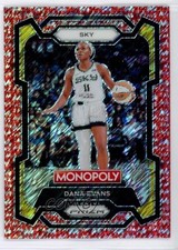 2024 Panini Prizm Monopoly WNBA Millionaire Red Shimmer /100 Dana Evans #55 1u5y
