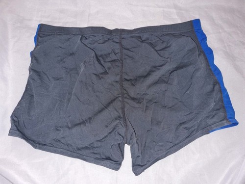 Gorgeous Black Blue SLAZENGER Swimming Trunks Bottoms Size XL - Picture 2 of 2