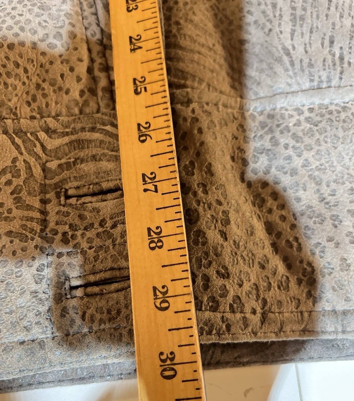 Genuine Shearling Coat Womens M Brown Suede Unbranded