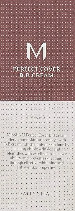 Missha M Perfect Cover BB Cream SPF42 PA+++ - (50ml, No 31 - Golden Beige) | Mat - Image 3 of 4