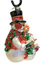 Christopher Radko Snowman Family Singing Carols Snow 5" Glass Christmas Ornament — photo 8