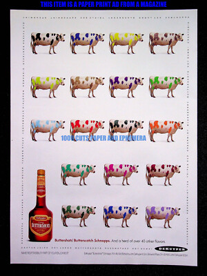 DeKuyper Butterscotch Schnapps Liqueur 1993 Print Magazine Ad Alcohol Poster