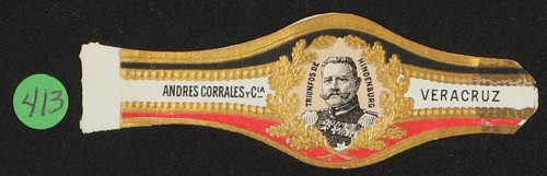 413V-MEX. Vitola Antigua-Cigar Band-Marca ANDRES CORRALES TRIUNFOS DE HINDENBURG - Bild 2 von 3