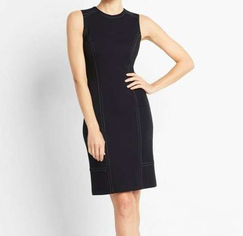 MERCER Bond Ponte Dress Sz 6 Navy Blue 