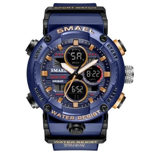 SMAEL Mens Military Watch Waterproof Quartz Analog Digital Sports Wrist Watches - Picture 11 of 14